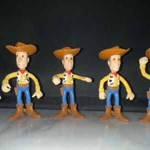 Vintage Disney Toy Story Woody 4” figure with removable hat